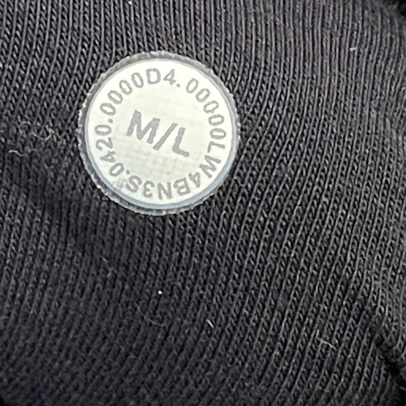 Lululemon Womens Black Scuba Oversized Sherpa Wool Blend 1/2 Zip Hoodie Size M/L - Picture 9 of 11